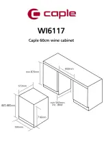 Preview for 2 page of Caple WI6117 Technical Information