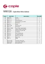 Preview for 4 page of Caple WI6126 Technical Information