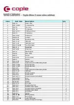 Preview for 3 page of Caple WI6128WH Technical Information