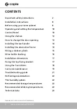 Preview for 2 page of Caple WI6133 Instruction Manual