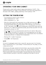 Preview for 10 page of Caple WI6133 Instruction Manual