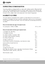 Preview for 22 page of Caple WI6133 Instruction Manual