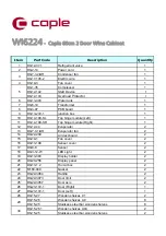 Preview for 3 page of Caple Wi6224 Technical Information