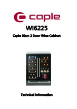 Предварительный просмотр 1 страницы Caple WI6225 Technical Information