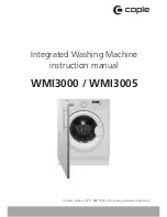 Preview for 1 page of Caple WMI3000 Instruction Manual