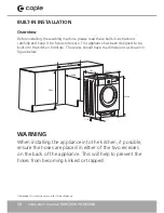 Preview for 38 page of Caple WMI3000 Instruction Manual