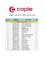 Preview for 4 page of Caple ZC922 Technical Manual