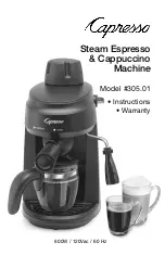 Предварительный просмотр 1 страницы Capresso 305.01 Instructions Manual