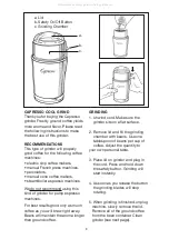 Preview for 3 page of Capresso COOL GRIND 501 Instructions & Warranty