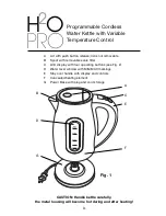 Предварительный просмотр 3 страницы Capresso H2O PRO 275 Operating Instructions Manual