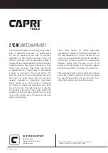 Preview for 8 page of Capri Tools CP35205 User Manual  & Safety Instructions