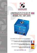 Capricorn CEP 2000 Operating Instructions Manual preview