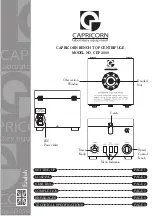 Предварительный просмотр 2 страницы Capricorn CEP 2000 Operating Instructions Manual