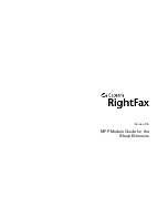 Preview for 1 page of Captaris RightFax 2.5 Manual