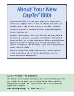 Preview for 2 page of captel 880i Setup Manual