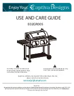 Captiva Designs E02GR005 Use And Care Manual preview