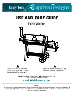 Captiva Designs E02GR016 Use And Care Manual preview