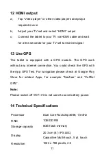 Preview for 12 page of Captiva PAD 8 GPS Manual