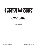 Preview for 1 page of CaptiveWorks CW-1000S User Manual