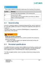 Preview for 5 page of Captron Electronic safeCAP SC30 Operating Instructions Manual