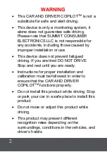 Preview for 2 page of Car and Driver Copilot CP-1001 User Manual