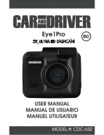 Предварительный просмотр 1 страницы Car and Driver Eye1Pro CDC-632 User Manual