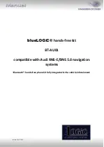 Car audio systems blueLOGiC BT-AU01 Manual preview