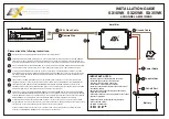 Car audio systems SX10WK Installation Manual предпросмотр