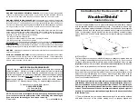 Preview for 1 page of Car Cover Division WeatherShield Instructions For The Use And Care