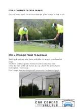 Preview for 6 page of CAR COVERS and SHELTER OZ SHADE STABLE Assembly Instructions Manual