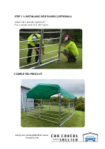 Preview for 9 page of CAR COVERS and SHELTER OZ SHADE STABLE Assembly Instructions Manual