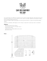 Car Dog Barrier APDBAR User Manual preview