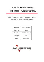 Предварительный просмотр 1 страницы Car-Interface.com CI-CARPLAY-SMEG Instruction Manual