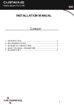 Car-Interface.com CI-JBTAUX-2G Installation Manual preview