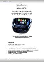 Предварительный просмотр 1 страницы Car-Interface.com CI-RL4-IOR Manual