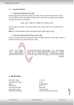 Предварительный просмотр 21 страницы Car-Interface CI-RL4-MM-NP Manual