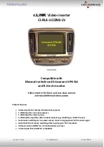 Preview for 1 page of Car-Interface CI-RL4-UCON8-LV Manual