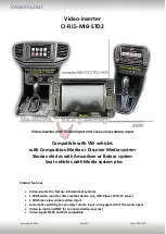 Предварительный просмотр 1 страницы Car-Interface CI-RL5-MIB-STD2 Manual