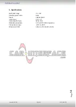 Preview for 14 page of Car-Interface CI-RL5-MIB-STD2 Manual