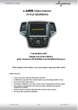 Car-Interface v.link CI-VL2-UCON8-AO Manual preview