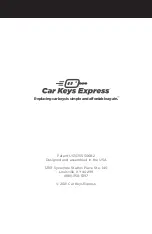 Предварительный просмотр 8 страницы Car Keys Express GMRM-4TZ1RE User Manual