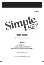 Предварительный просмотр 1 страницы Car Keys Express Simple CDPXA-7020 User Manual