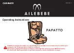 Car Mate AILEBEBE PAPATTO Operating Instructions Manual preview