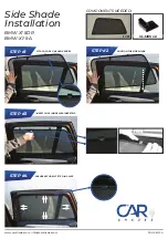 Предварительный просмотр 2 страницы Car Shades BMW X1 5DR Installation Manual