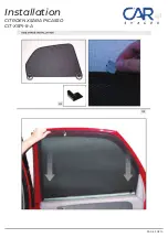 Preview for 3 page of Car Shades CITROEN XSARA PICASSO CIT-XSPI-5-A Installation Manual