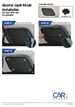 Preview for 3 page of Car Shades FIAT 500L MPW 5DR Installation Manual