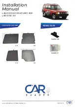 Preview for 1 page of Car Shades LRO-DISC-3-X Installation Manual