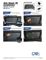 Preview for 3 page of Car Shades MB-CCLS-E-D Installation Manual