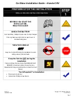 Preview for 2 page of Car Show Honda CS-CRV12 CRV Installation Manual