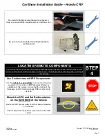 Preview for 7 page of Car Show Honda CS-CRV12 CRV Installation Manual